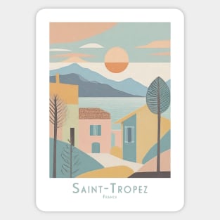 Saint-Tropez France - Seaside Serenity Sticker